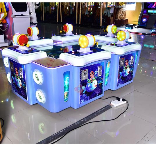 现货六人钓鱼机电玩城设备 儿童游乐场投币游戏机 室内大型彩票机