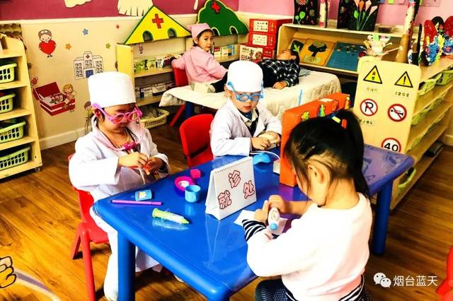 烟台蓝天教育(机构)幼教中心各幼儿园区域游戏观摩交流活动
