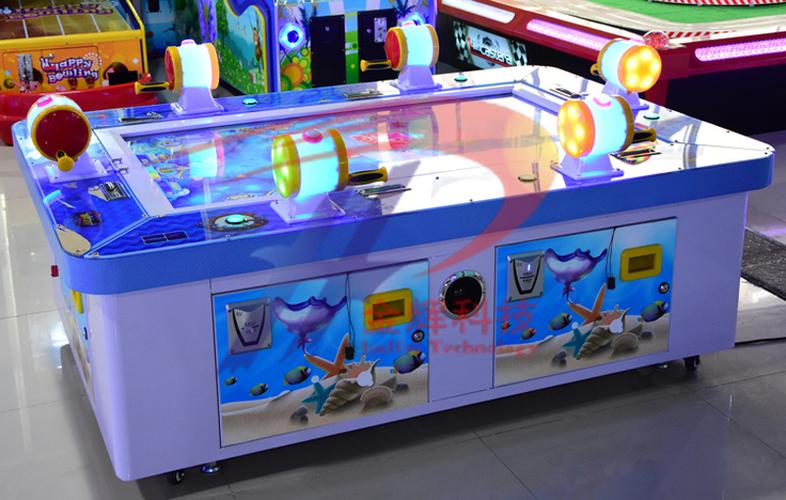 6人钓鱼机游戏机|儿童甩鱼机游乐设备|儿童亲子乐园游戏机